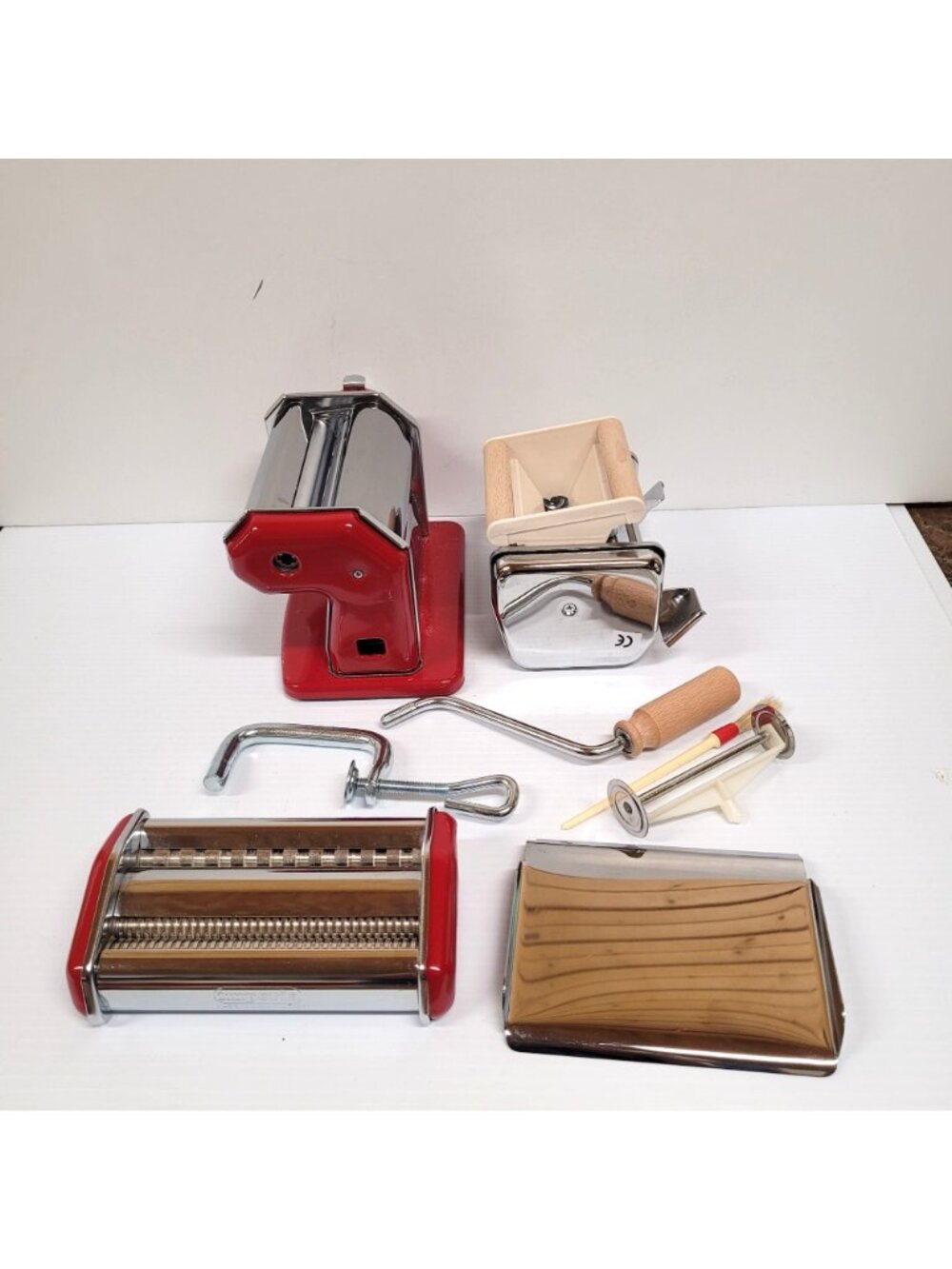 Imperia 2 Stainless Steel Pasta & Ravioli Maker Original Machine & Attachment - Picture 2 of 11
